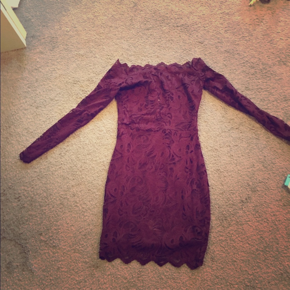 Off the shoulder mini dress